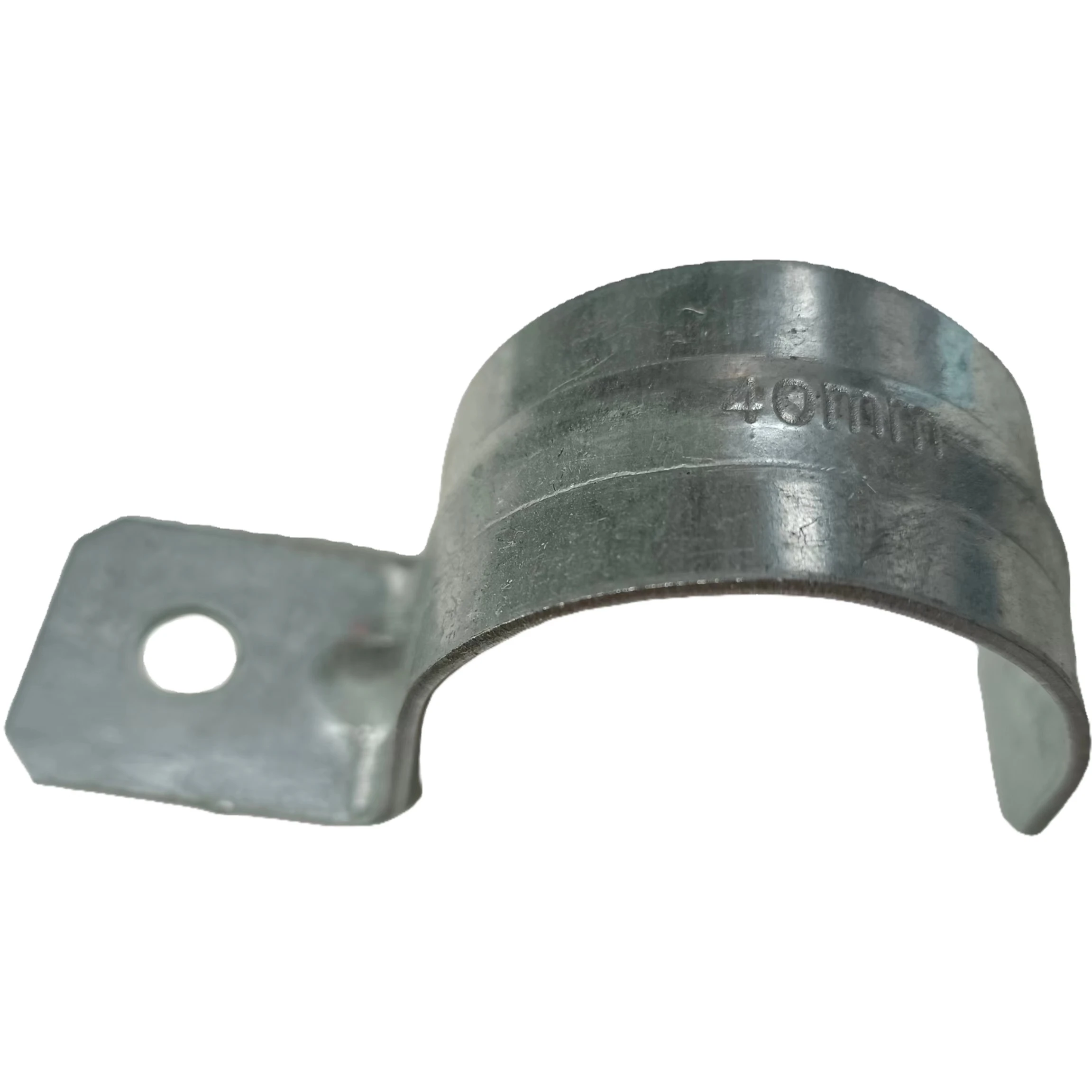 40mm Galvanized Steel EMT One Hole Conduit Straps Saddle Clamp Tube Pipe Fittings For Rigid Conduit Pipe Straps