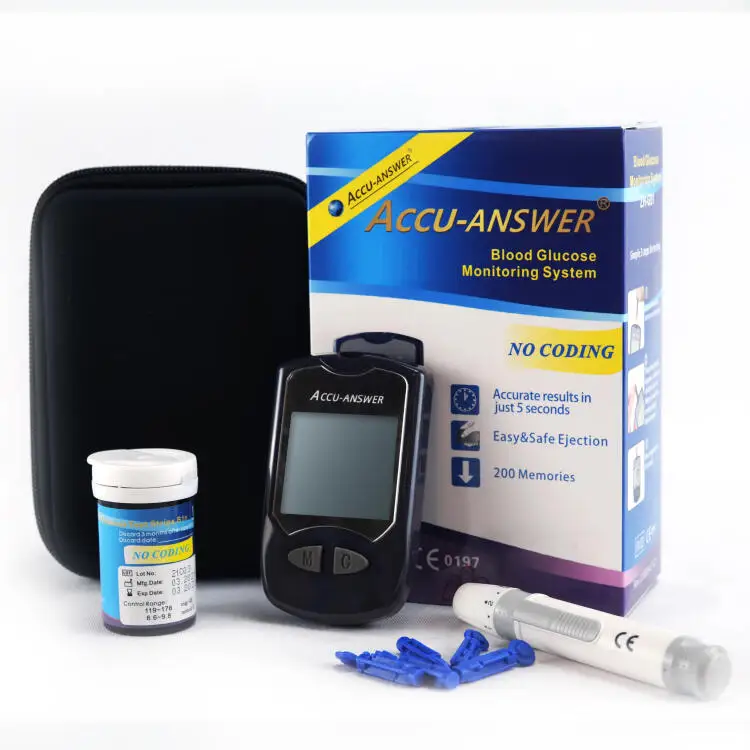 Cheapest Portable Blood Glucos Elderly Diabetes Cholesterol Uric Acid Glucose Meter By Blood Glucose Meter Manufacturer