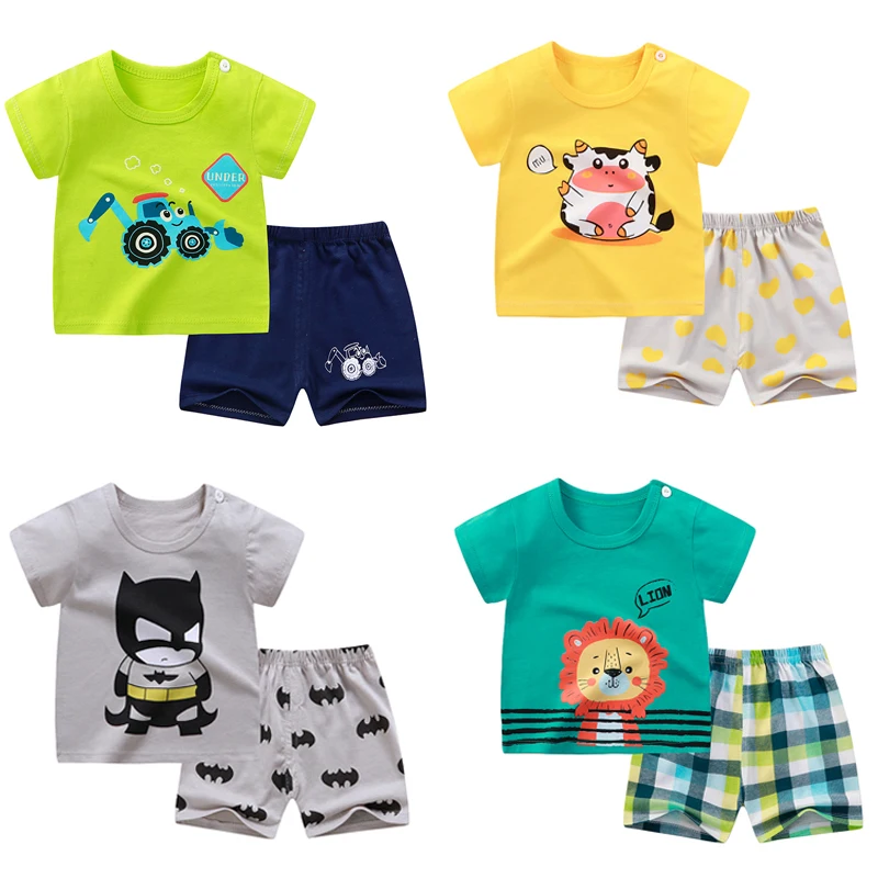 Wholesale Elegant Fashion Children Boutique Baby Clothing Sets Boys and Girls Clothes Sets Pure cotton