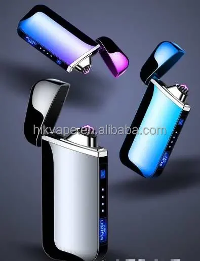 2023 Double Arc Usb Charging Lighter Metal Portable Keychain Cigarette Lighter