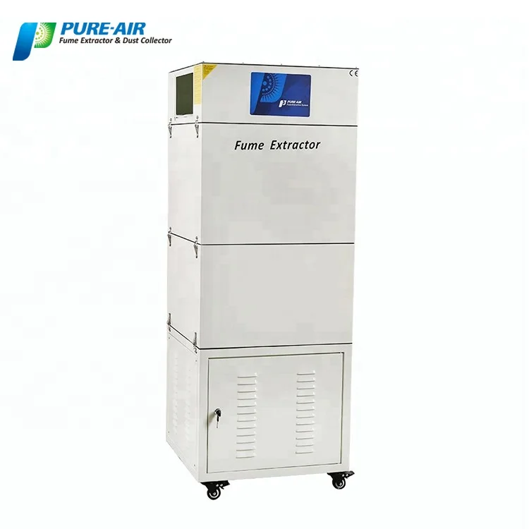 Hot Sale CO2 Laser soldering welding fume extractor dust collector machine with HEPA air filter & activated carbon air purifier