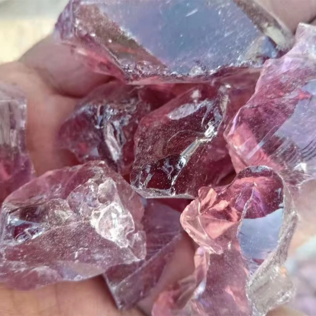Glass colored stones fish tank Decorative Colored Sand Aquarium bottom gravel