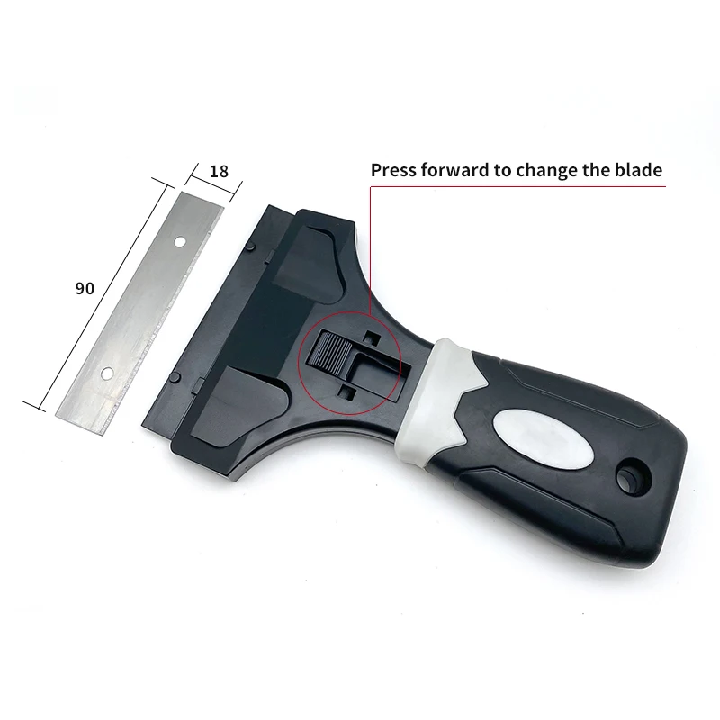 High quality wholesale scraper tool plastic handle multifunctions shrinkable cable sticker glue removable floor cleaning scraper