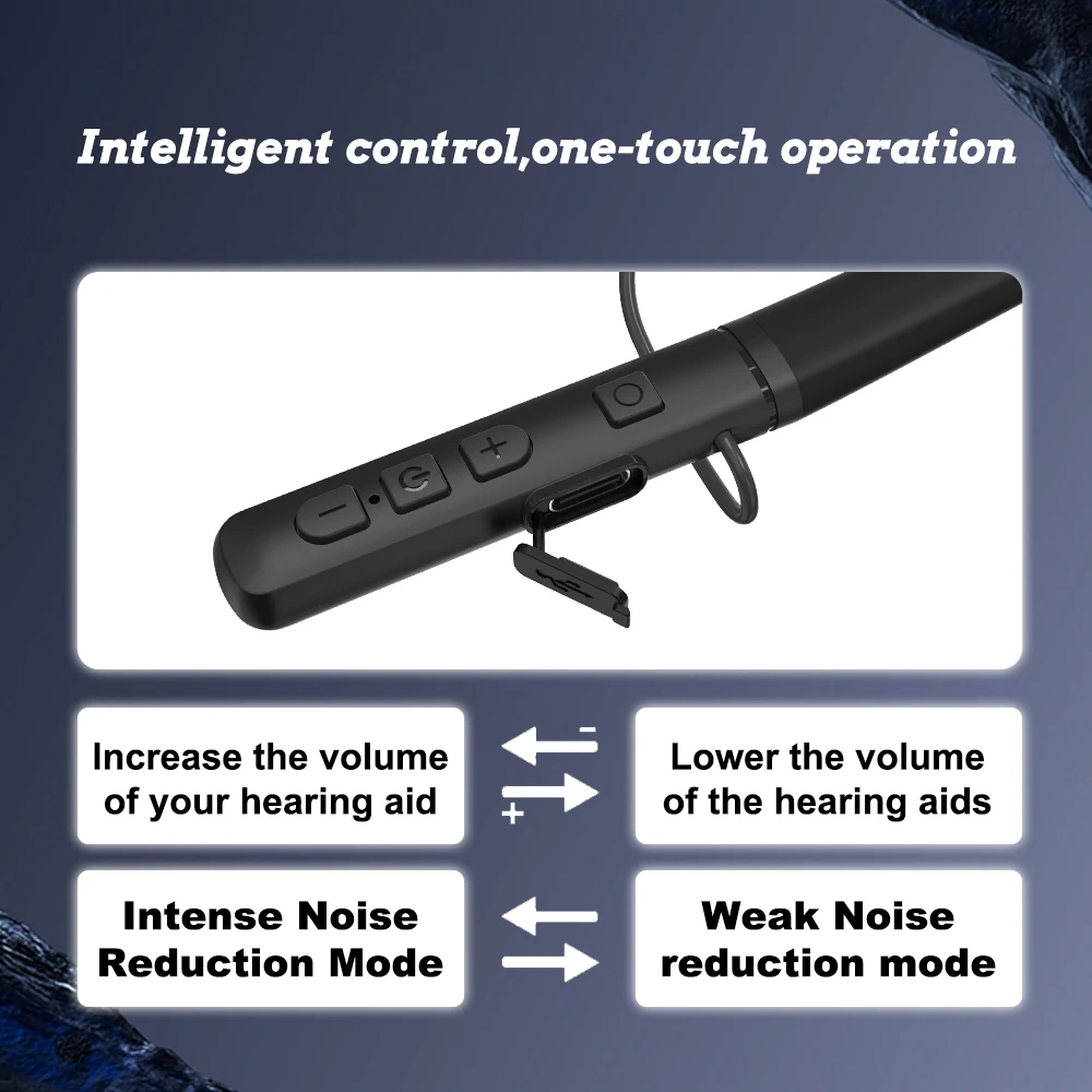 New Neckband Hearing Aids OTC Digital Rechargeable Hearing Aids For Deafness Wholesale Hearing Aids Quality Amplifier