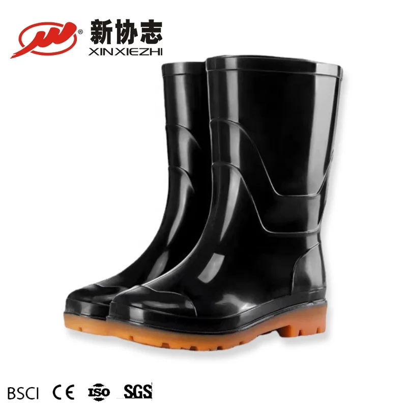Xinxiezhi Botas De Lluvia Factory Seller High Quality Unisex Rain Shoes Rain Waterproof Men Wholesale Safety Rain Boots