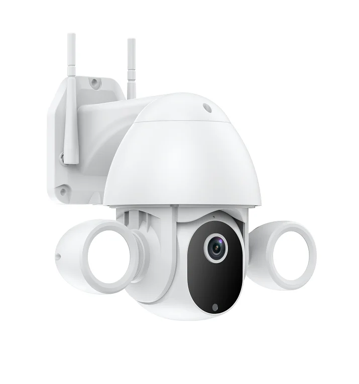 Auto Tracking PTZ IP Camera 3MP Tuya Smart Wifi Ring Floodlight Camera Motion Sensor Security Courtyard Lighting Garden CCTV Cam