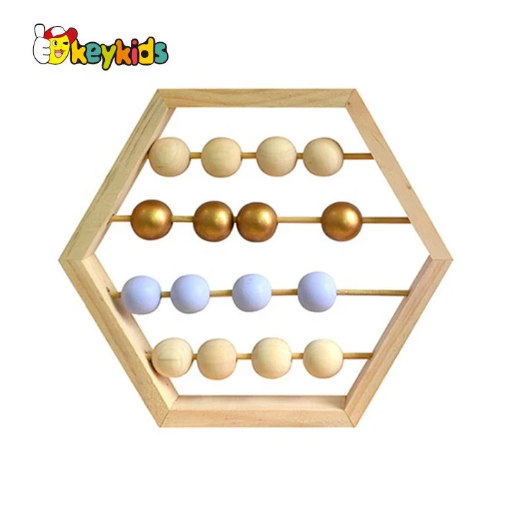 2024 New hottest educational baby wooden abacus for wholesale W12A037