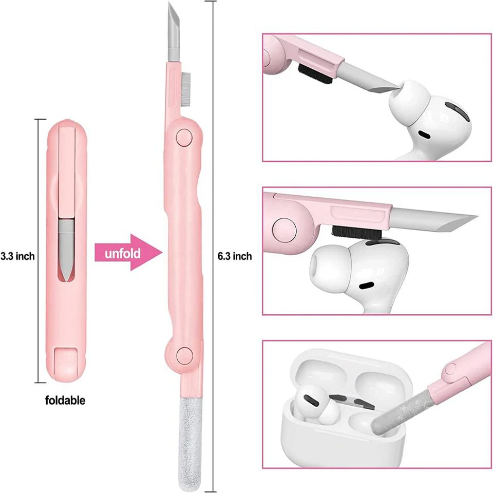 New Cleaning Pen Wireless Headset Keyboard for Airpod Cleaner 7 In 1 Phone Cleaning Brush Tool Keyboard Cleaner Kit