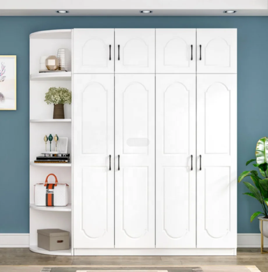  European style wardrobes bedroom modern home simple plastic wardrobe solid wood