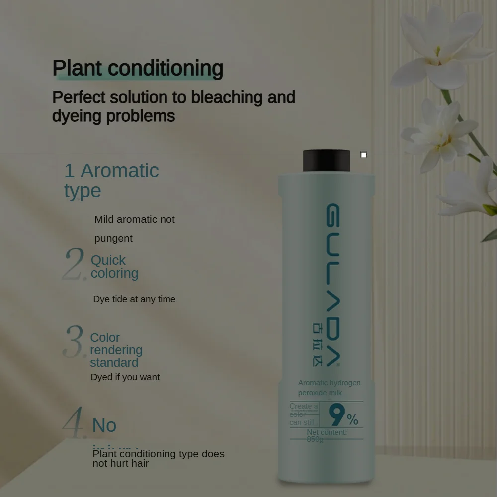 Manufacturers direct sales of professional hair dye direct oxidant peroxide cream dioxy milk Dye your hair and feed your breasts
