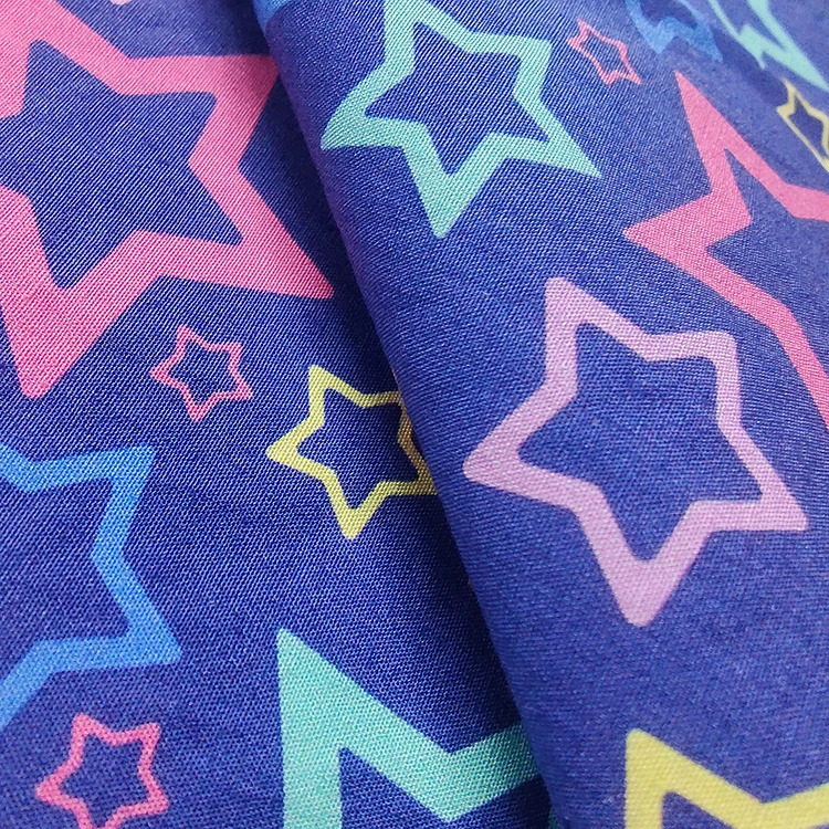
Hot Sale Textile Supplier Cotton Woven Digital Print poplin New Star Design Floral Fabric 