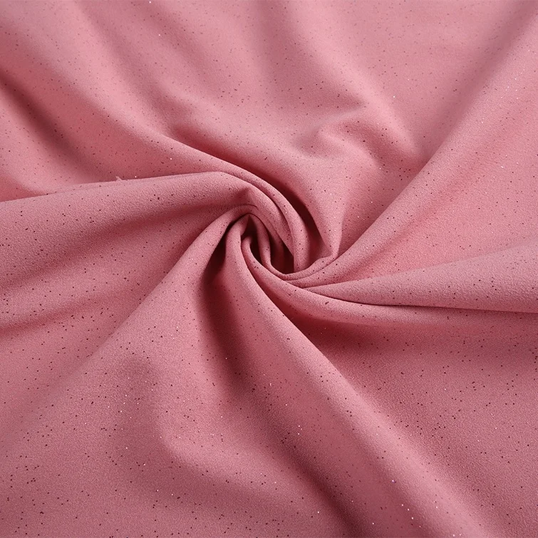 
Africa fabric dress GEORGETTE WOVEN 4 way stretch brushed spandex elastic polyester wholesale sequin fabric 