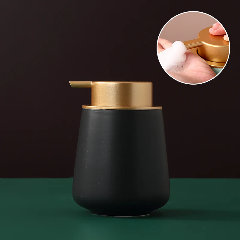 
Multicolor simplicity ceramic Bubbler bottle liquor dispenser liquid soap lotion pump bottle 