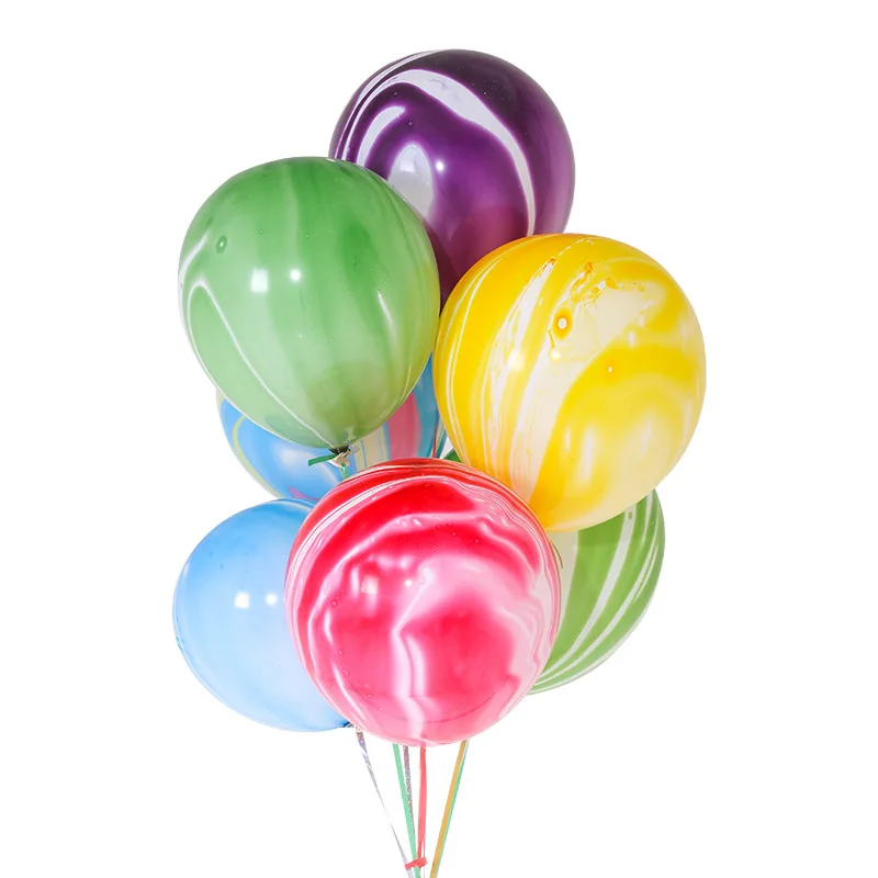 10 Inch (100pcs/bag) Marble Balloons Wedding Baby Shower Party Latex Balloon Decorations