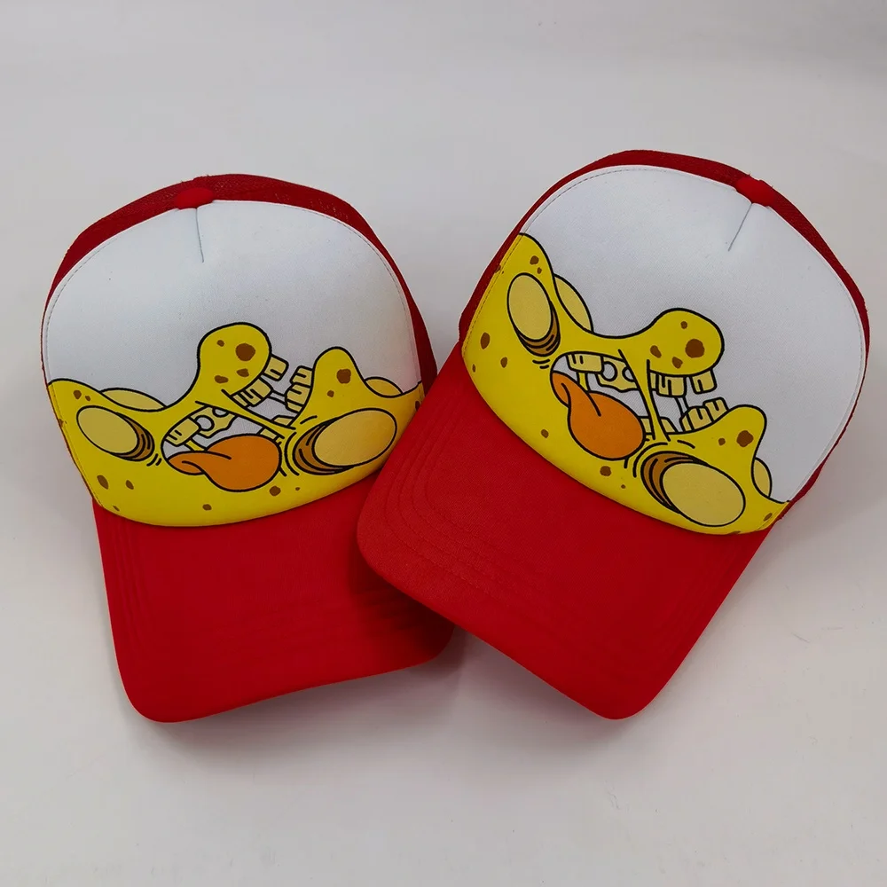 Factory Custom Logo Embroidered Screen Sublimation Print 5 Panel 3d Puff Printing Mesh screen printing Trucker Hat cap
