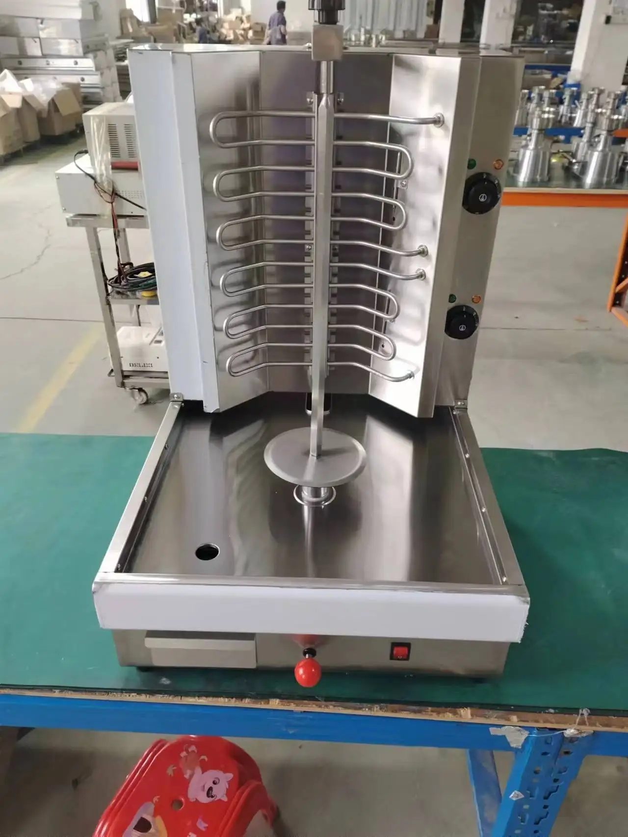 Shawarma Grill Chicken Kebab Maker Gas LPG Desktop Commercial Automatic Street Food Machine