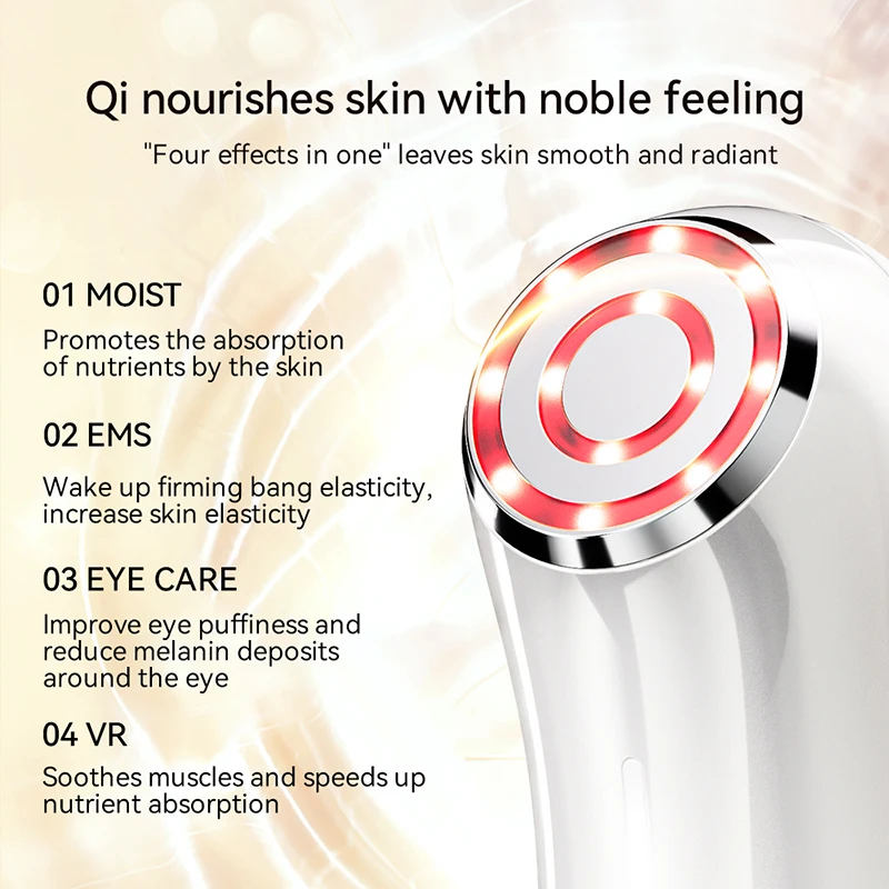 Portable Skin Rejuvenation Moist Face Lifting LED Nutrition EMS RF Beauty Device Facial Beauty Machine