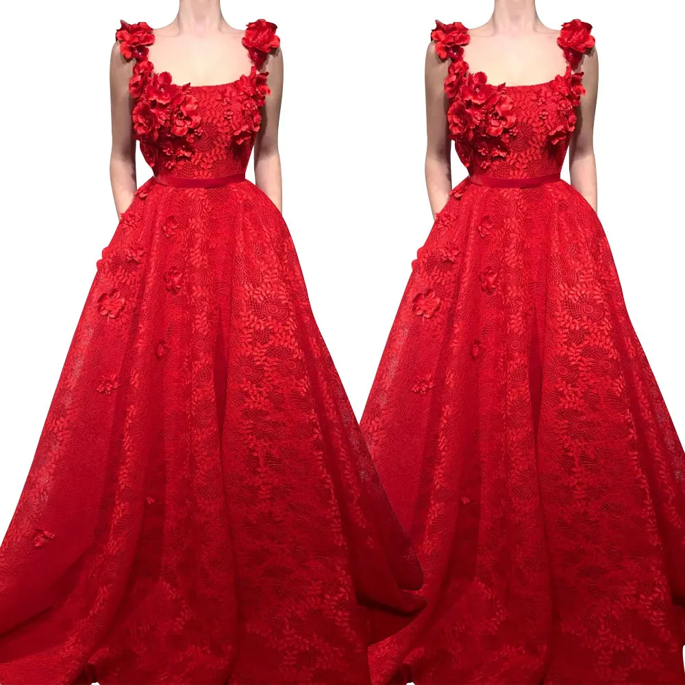 Arabic Long evening party wear gown long sleeve Formal Prom Muslim Evening Dresses