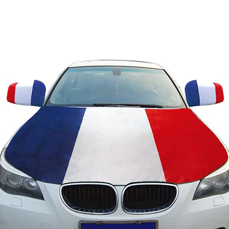 Mexico Flag Car Hood Cover 3.3X5FT 100% Polyester,Elastic Fabrics Can be Washed,Car Bonnet Banner