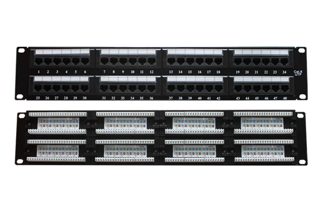 Патч-панель UTP Cat6 24 порта Cat5e/6 1U