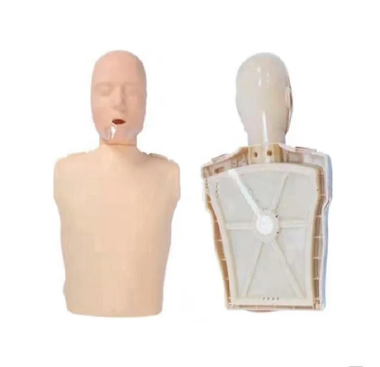 Hot Selling Medical Science Simple Electronic Version  Simulator Half Body CPR Training Manikin With Led Light
