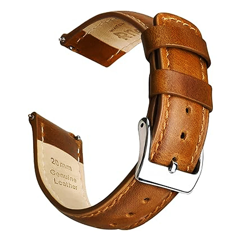 fashion 18mm 20mm 21mm 22mm 23mm 24mm  lightweight leather watch belt  accessories case bands strap