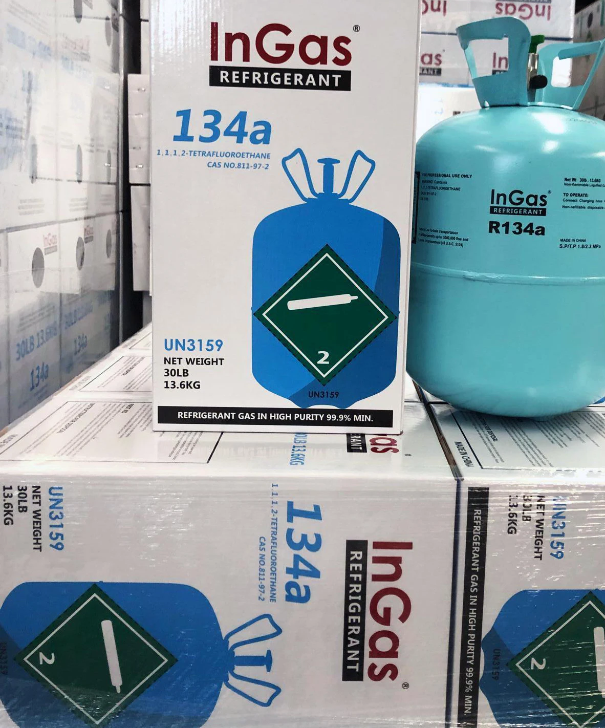 Самый популярный в 2022 году хладагент INGAS r134a 13 6