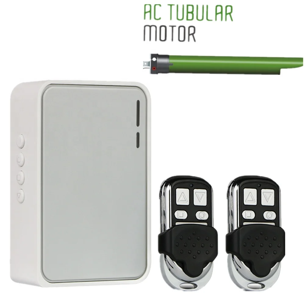 Scroll door tubular motor controller learning code winding gate wireless remote control of continental shutter