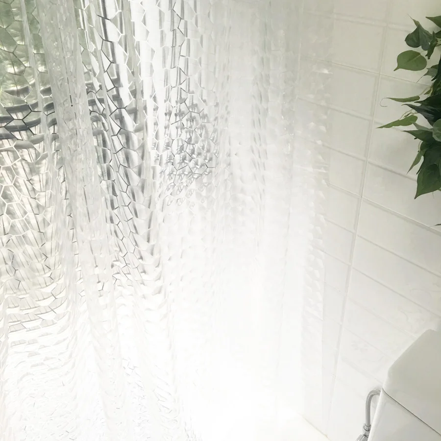 
hot selling polyester waterproof shower curtain peva 