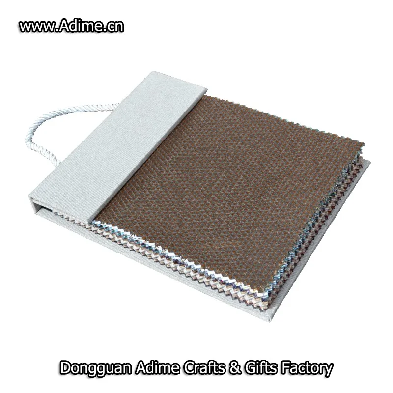 Cardboard Paper Fabric linen Sample Book Swatches Blind Sample Book