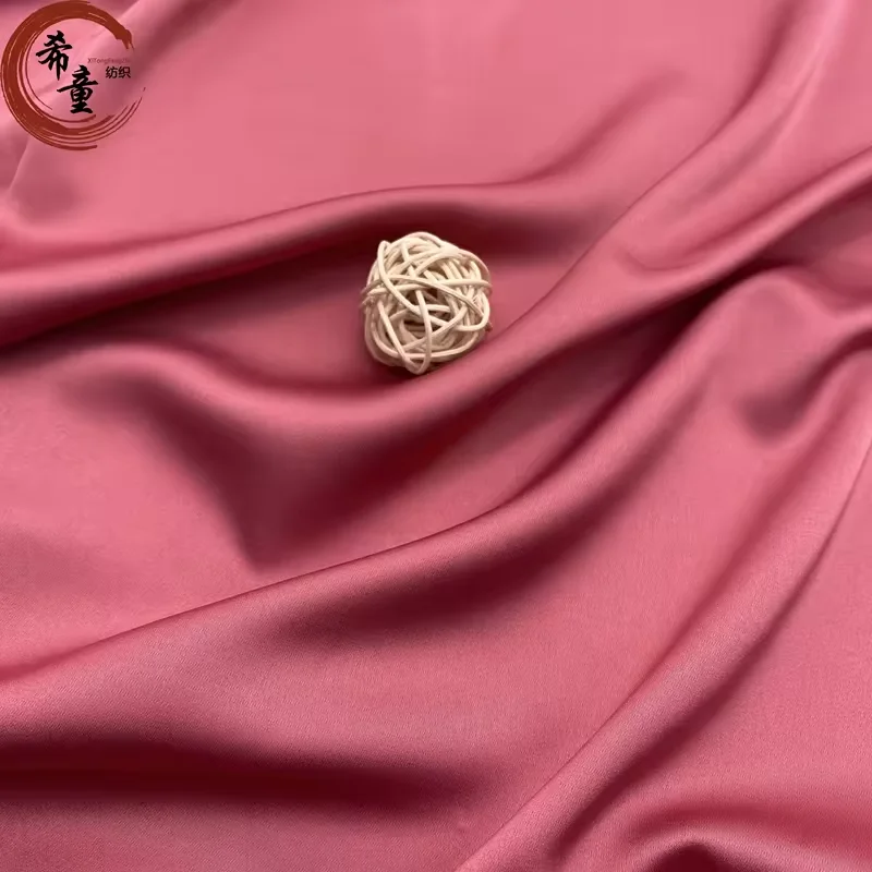 Woman party wear dress pajamas material  Wholesale colored dobby Duchess Satin Fabric Rolls for pajamas evening dress