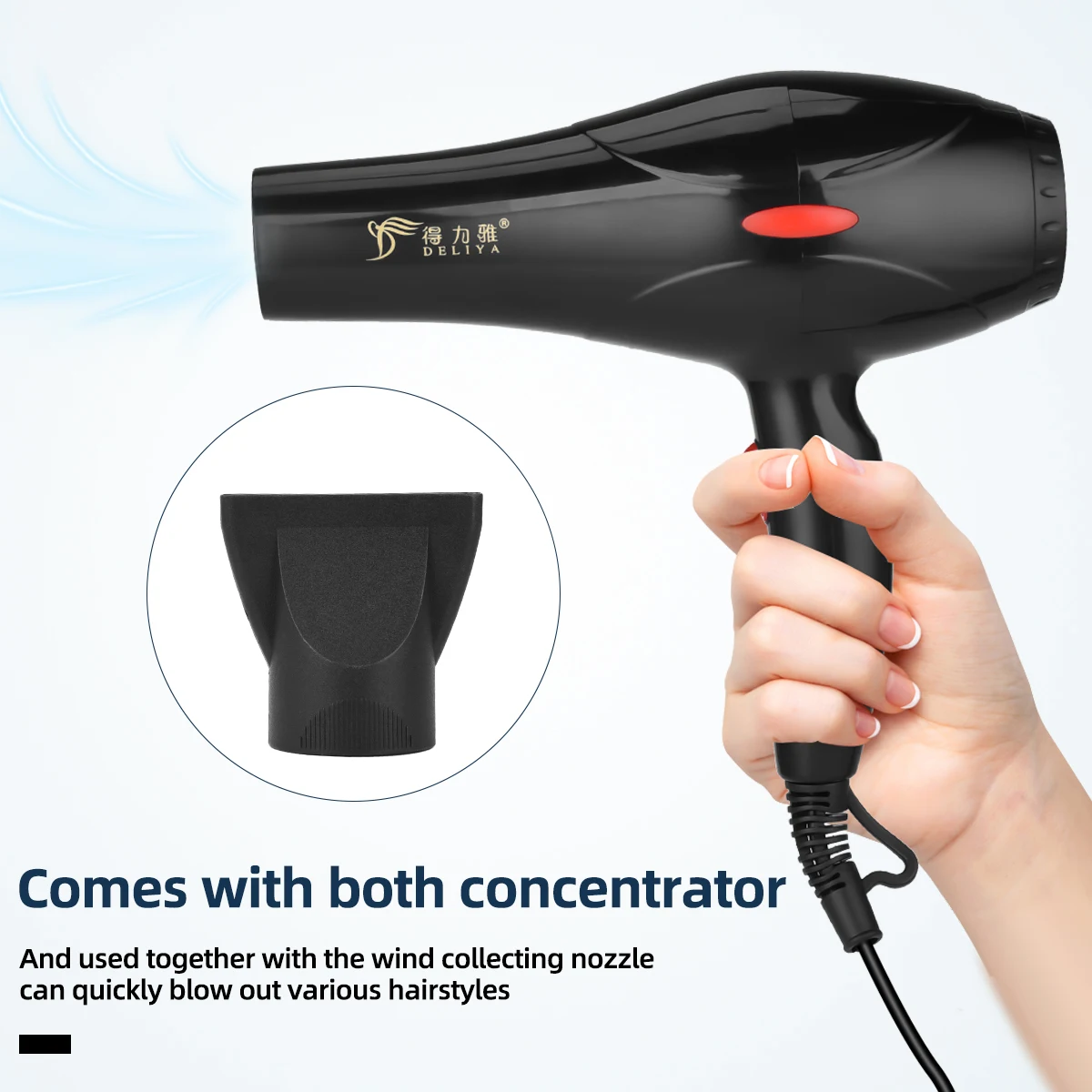 New Design Professional Salon Private Label Hair Blow Dryer 2200w Powerful Hair Dryer With Over Heating Protection