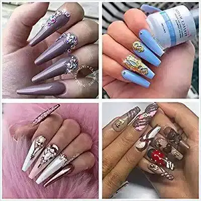 Wholesale Price Transparent ABS Materials Coffin False Nail Tips for Nail Salon Beauty