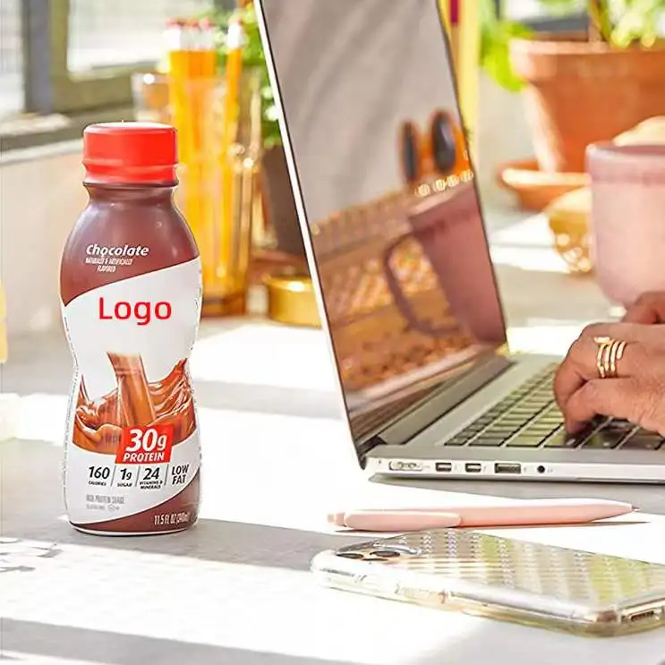 Dietary fiber chubby bottle milkshake nutrition satiety 0 sucrose milk tea flavor protein meal replacement milkshake