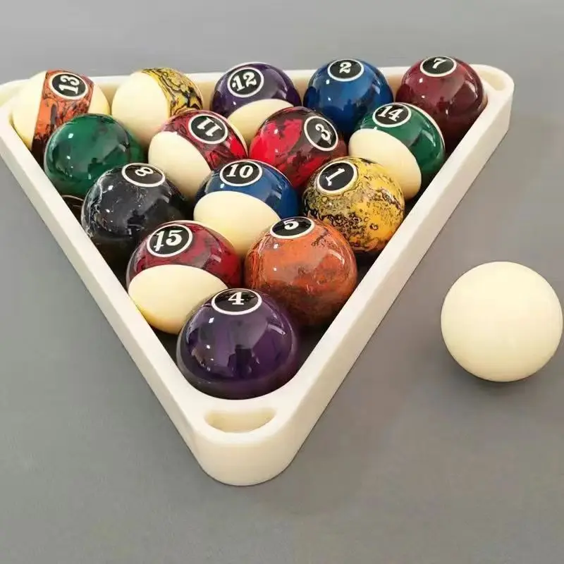 Factory Direct Sale 2-1/4 16cs American Style snooker  Pool Table Ball Set 48mm Resin Balls for Sports Use Billiard Table Balls