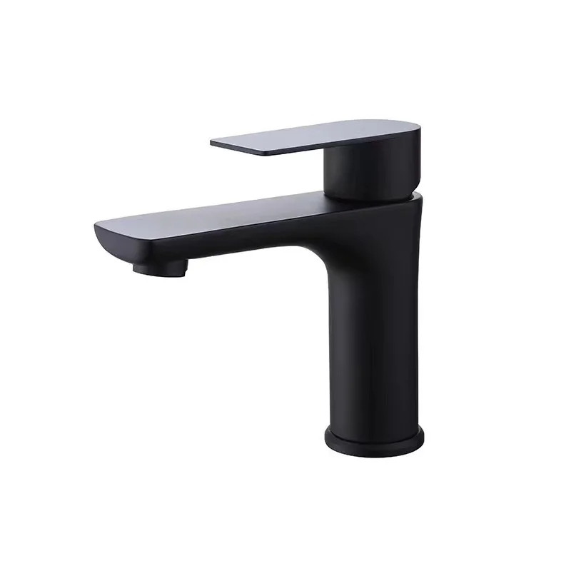 High Quality Stainless steel Waterfall Basin Faucet Hot and Cold Water Mixer Bathroom Wash Black Tap Faucet