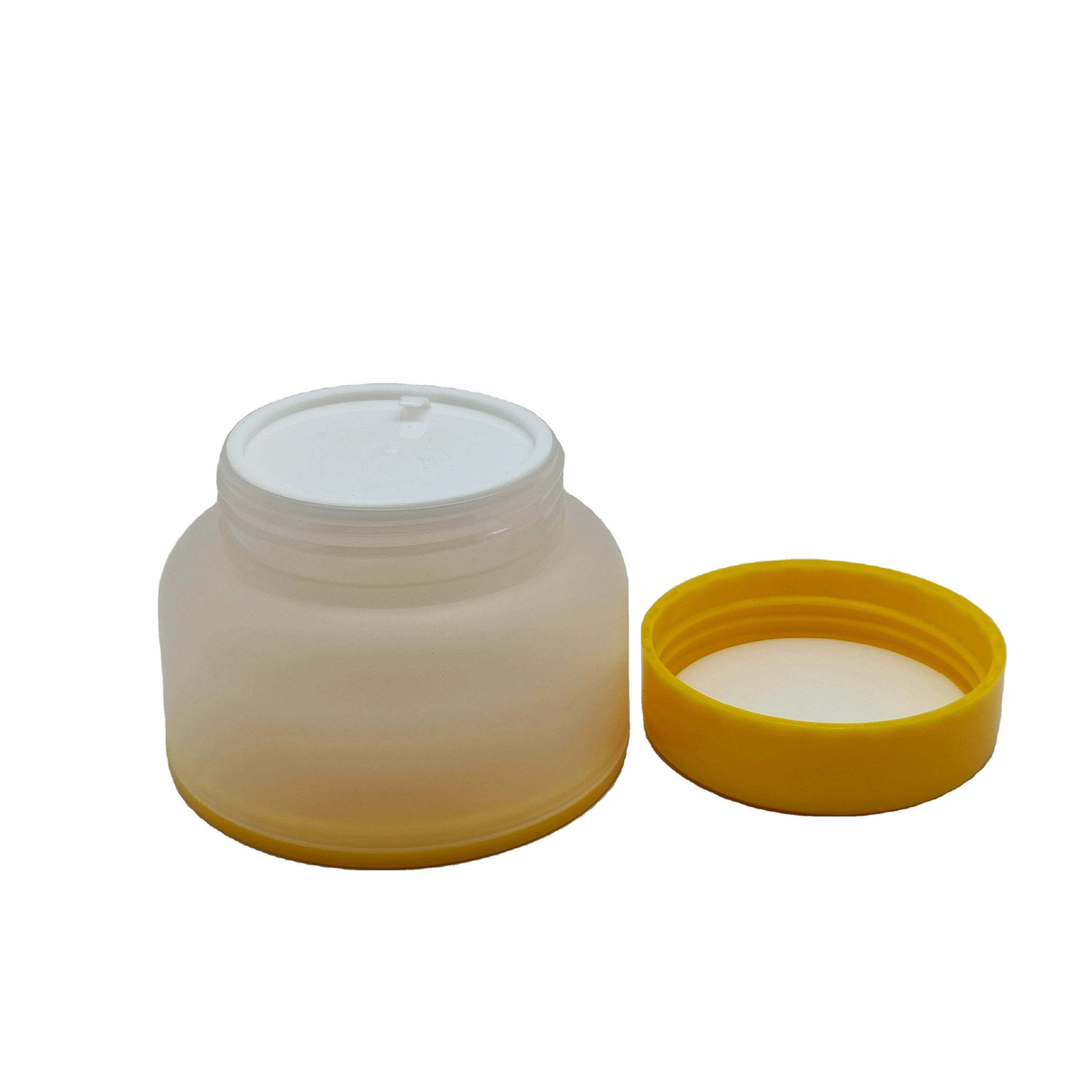 low moq cosmetics packaging 50 g plastic pot eye cream jar