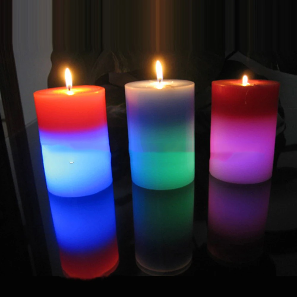 Magic color changing Led wax Candle