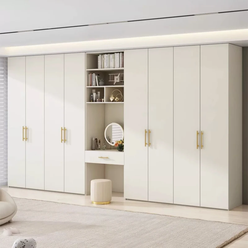 Customized Modern Simple Deepening 60cm Depth Closets Bedroom Flush Door Storage Large Wardrobe