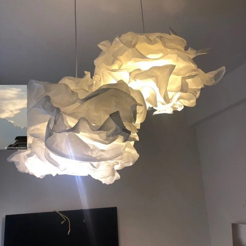 Nordic northern europe style decoration Krusning white  cloud paper lampshade ceiling lamp for restaurant,bedroom,hotel,home