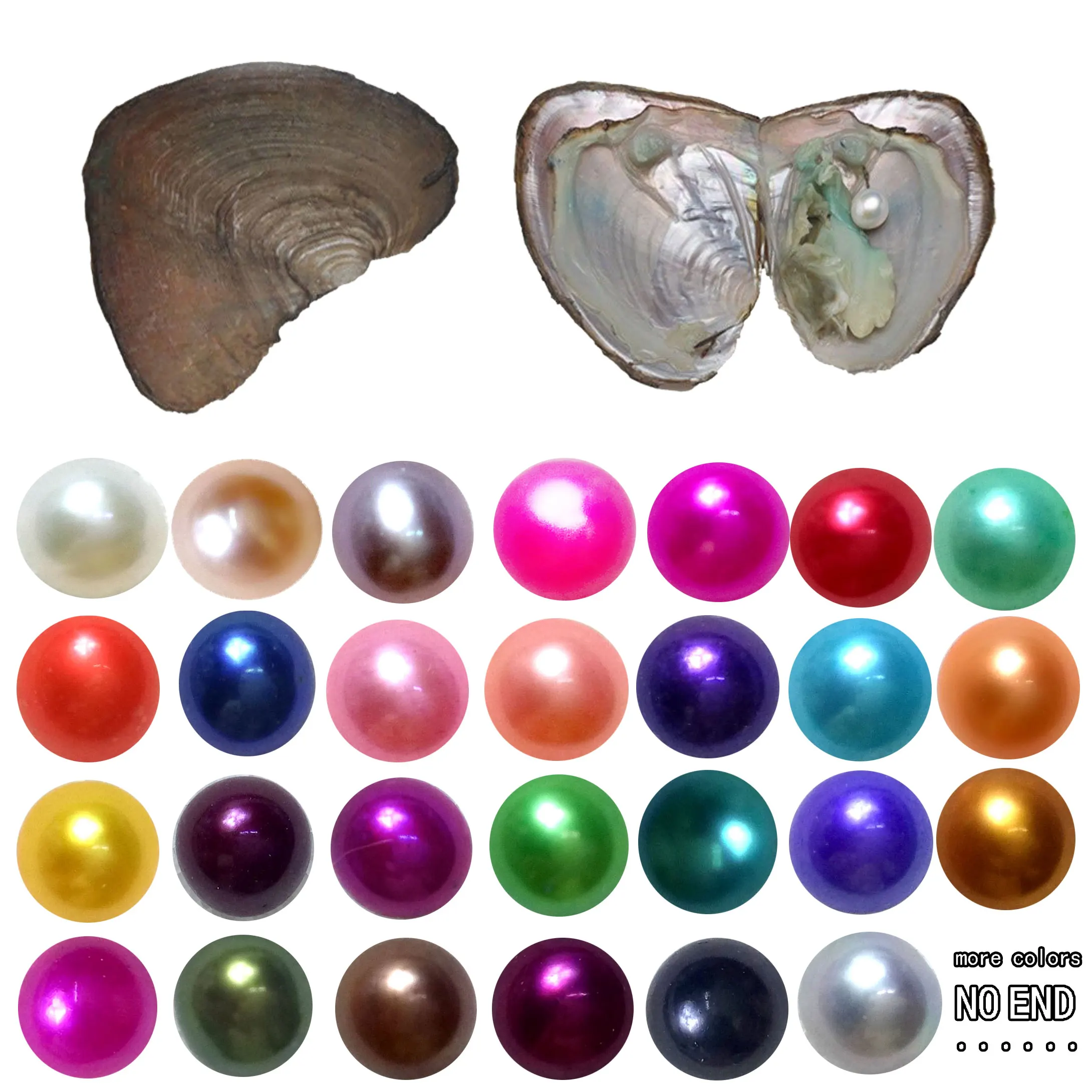 Oyster Pearl One Round In One Oyster/Wish Pearl Party Gift Vacuum-Packed Loose Pearl Gifts For LIVE