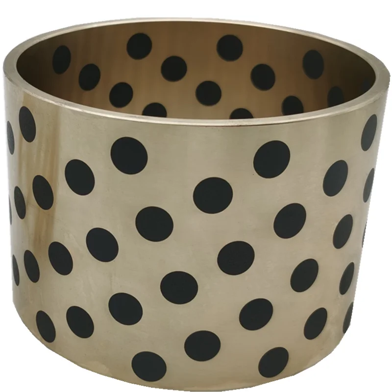 
Bronze Bearing Custom-processed self-lubricating bearing oil-free bushing graphite copper bushing wear sleeve Oil Free Bushings 