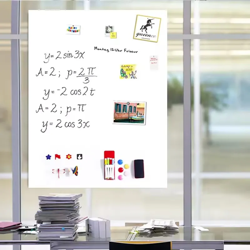 Self Adhesive PET Film Dry Erase Magnetic White Board Whiteboard Sticker