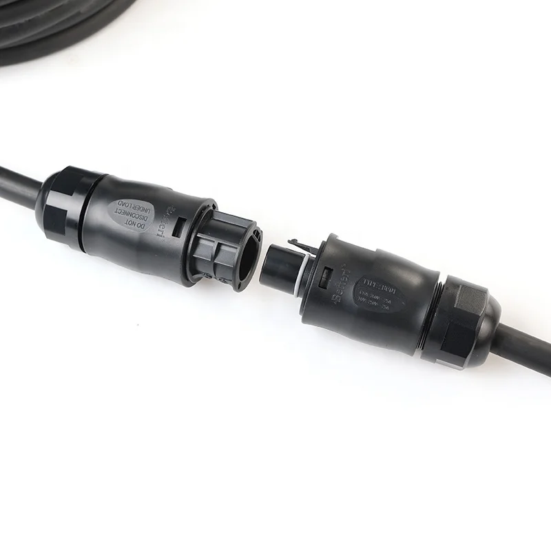 IP68 BC01 Female 3M Cable To IP44 Schuko Plug Rubber Wire 3G1.5mm2 Power Cord