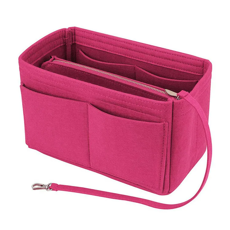 Felt  Purse Organizer Insert Purse Hand bag Organizer Bag in Bag Organizer Fits Speedy Neverfull with Inner Pocket