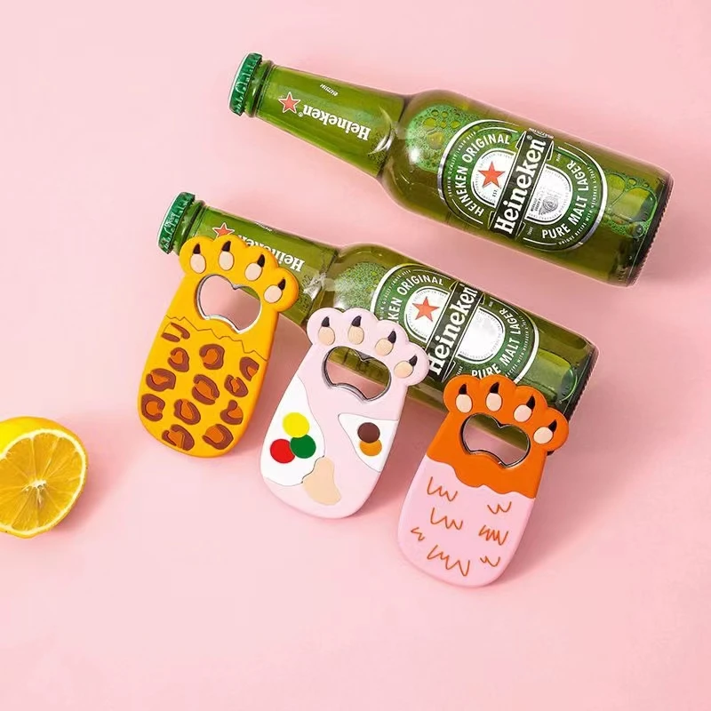 Custom Good Products Bulk Fridge Magnet Metal Beer Cute Animal Shapes Bottle Opener Keychains