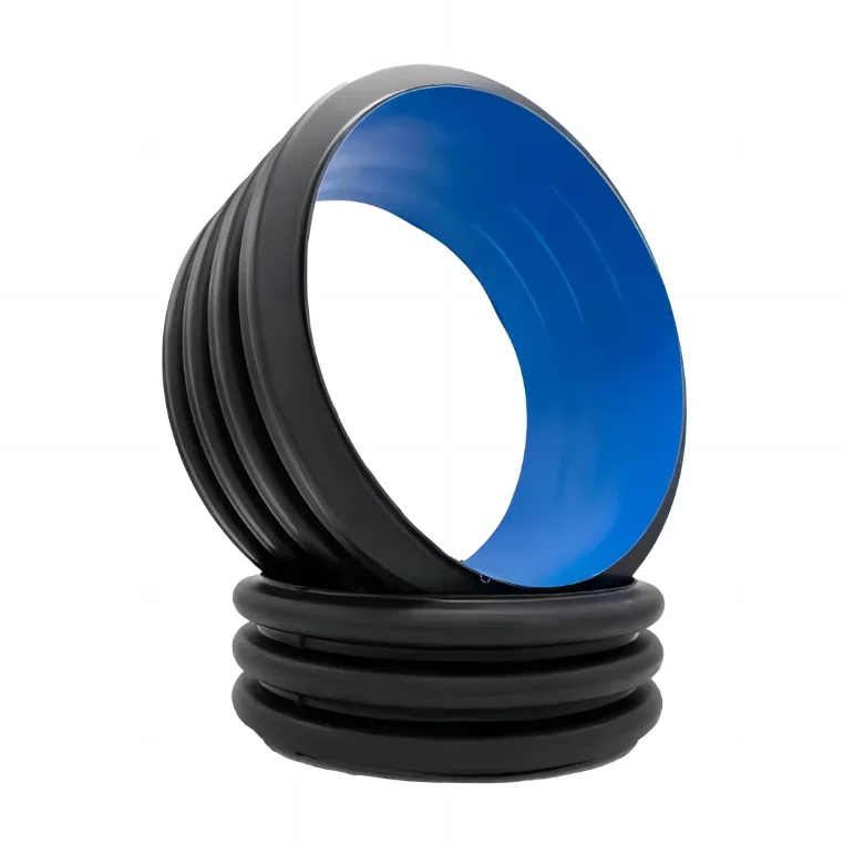 SN8/10/12.5/16 Black/Blue/Orange HDPE Double Wall Corrugated Pipe PE Sewerage HDPE Pipe Drainage System Pipe