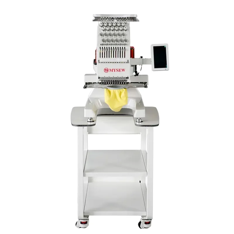 Промышленная высокоскоростная машинка MYSEW MHS100 с 15 иглами компьютеризированная вышивальная машина одной головкой