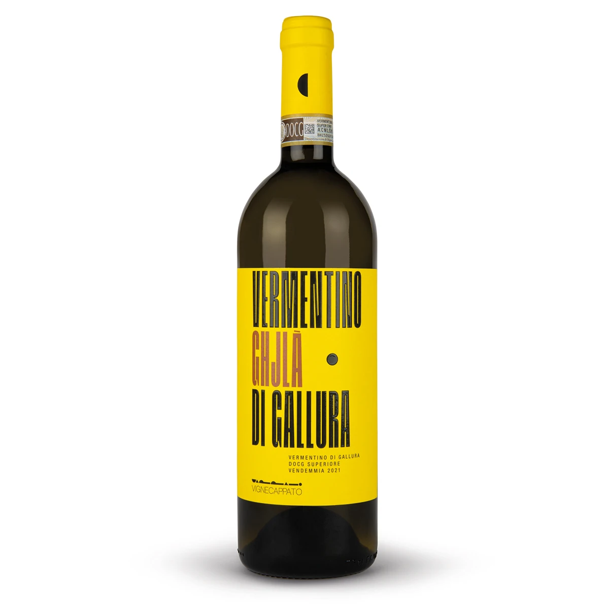 Vermentino di Gallura White Wine from Sardegna Made In Italy Top Quality Bottle 0.75 L Vigne Cappato