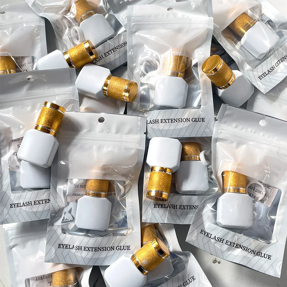 Long Lasting Private Label 5ml 10ml waterproof lash strip glue Low Humidity Latex Free Certificated Eyelash Extention Glue